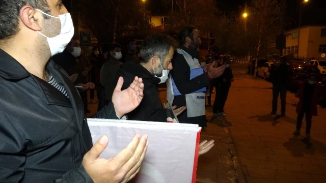 Ardahan'da İsrail'e öfke Filistin'e destek konvoyu