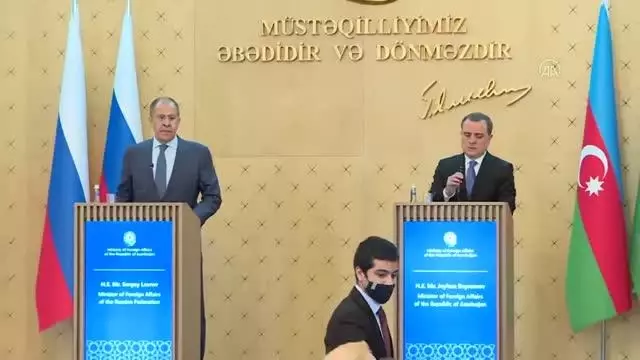 Son dakika haberleri: Azerbaycan Dışişleri Bakanı Bayramov ve Rusya Dışişleri Bakanı Lavrov, ortak basın toplantısı Son dakika haberleri: Azerbaycan Dışişleri Bakanı Bayramov ve Rusya Dışişleri Bakanı Lavrov, ortak basın toplantısı