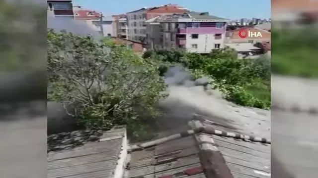Bahçelievler'de yangın paniğe neden oldu