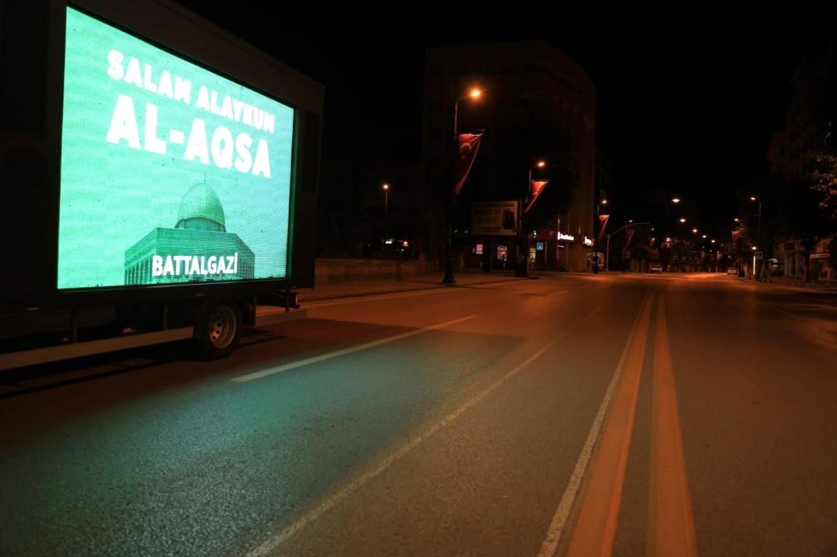Son dakika: Battalgazi'den Filistin'e selamlı destek