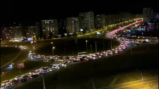 Diyarbakır'da yüzlerce araç konvoyu İsrail zulmünü protesto etti