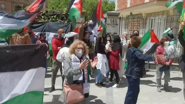 İsrail'in Mescid-i Aksa ve Doğu Kudüs'teki saldırıları protesto edildi İsrail'in Mescid-i Aksa ve Doğu Kudüs'teki saldırıları protesto edildi