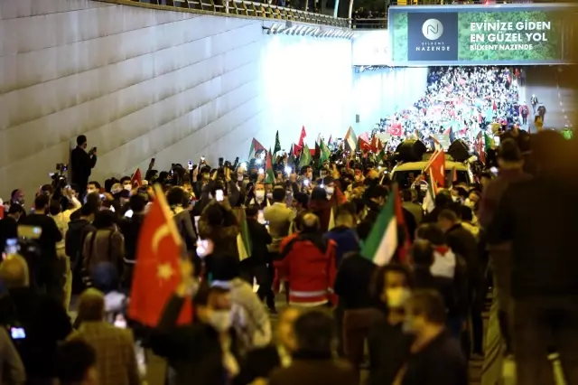 İsrail'in Mescid-i Aksa'ya yönelik saldırıları Ankara'da protesto edildi İsrail'in Mescid-i Aksa'ya yönelik saldırıları Ankara'da protesto edildi