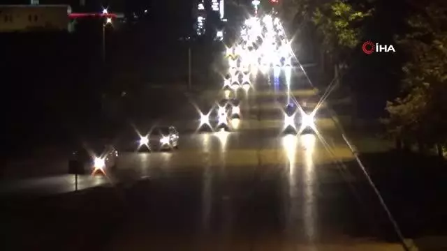 İsrail zulmünü kınamak için yüzlerce araçlık konvoy
