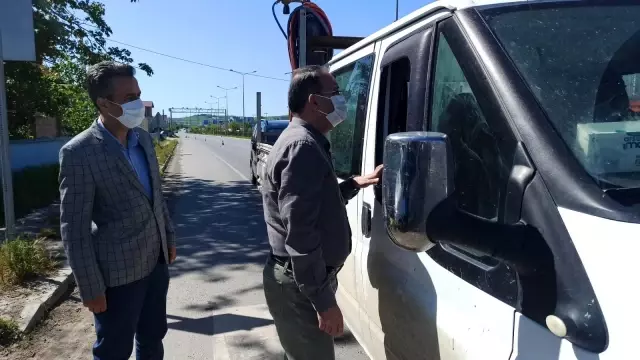 - Kaymakam Ertürkmen'den bayram öncesi yol denetimi - Kaymakam Ertürkmen'den bayram öncesi yol denetimi