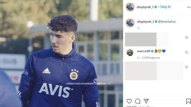 Mert Müldür, Altay Bayındır'ın paylaşımına sarı-lacivert kalp emojisi bıraktı Mert Müldür, Altay Bayındır'ın paylaşımına sarı-lacivert kalp emojisi bıraktı