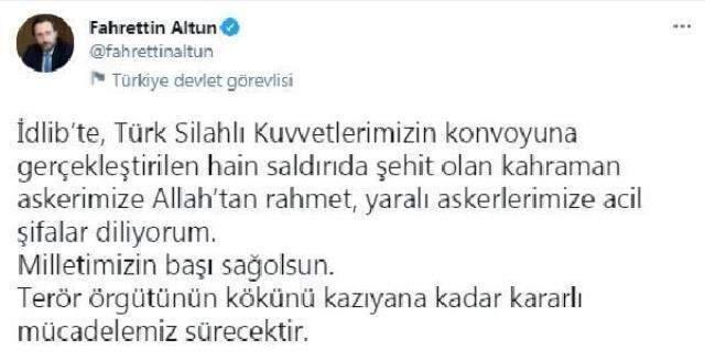 Son Dakika: Bahar Kalkanı Harekat bölgesinde 1 askerimiz şehit oldu, 4 askerimiz yaralı Son Dakika: Bahar Kalkanı Harekat bölgesinde 1 askerimiz şehit oldu, 4 askerimiz yaralı