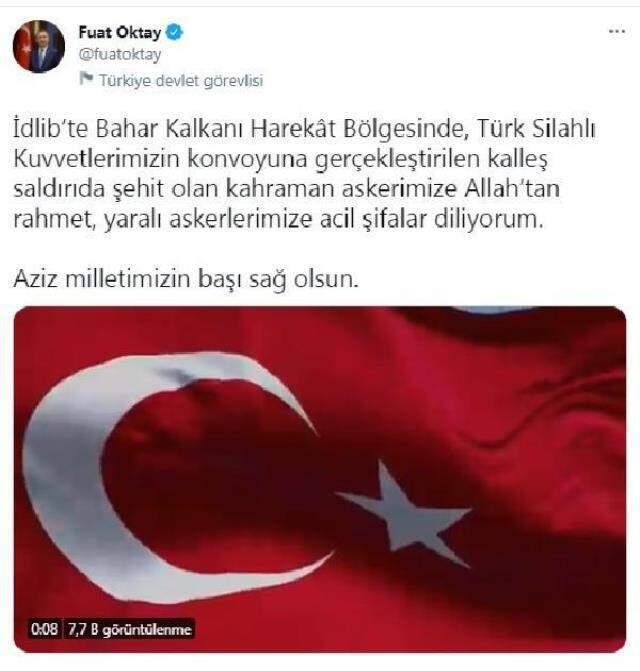 Son Dakika: Bahar Kalkanı Harekat bölgesinde 1 askerimiz şehit oldu, 4 askerimiz yaralı Son Dakika: Bahar Kalkanı Harekat bölgesinde 1 askerimiz şehit oldu, 4 askerimiz yaralı