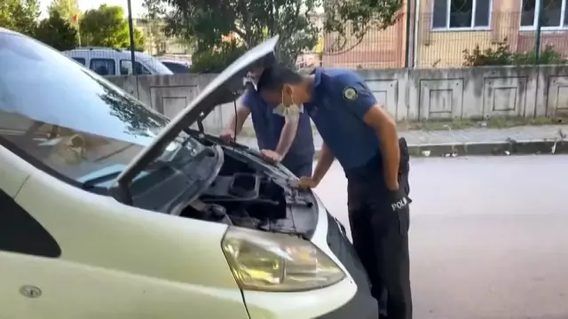 Aracın motoruna giren yavru kedi mahalleliyi seferber etti Aracın motoruna giren yavru kedi mahalleliyi seferber etti