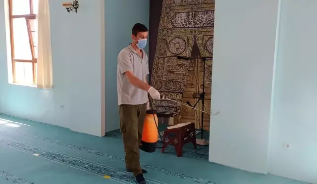 Bilecik'te camiler bayram namazına hazır Bilecik'te camiler bayram namazına hazır