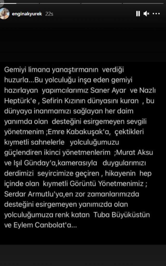 Engin Akyürek, Sefirin Kızı'nda çalışan herkese teşekkür ederken eski rol arkadaşı Neslihan Atagül'ün adını anmadı Engin Akyürek, Sefirin Kızı'nda çalışan herkese teşekkür ederken eski rol arkadaşı Neslihan Atagül'ün adını anmadı