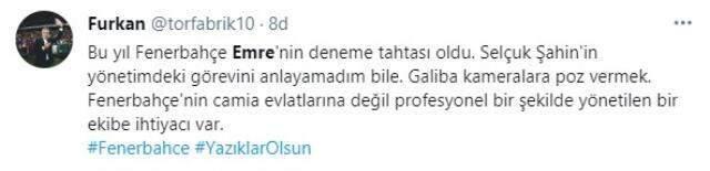 Fenerbahçe taraftarları sosyal medyada kazan kaldırdı! Emre Belözoğlu'na ateş püskürdüler Fenerbahçe taraftarları sosyal medyada kazan kaldırdı! Emre Belözoğlu'na ateş püskürdüler