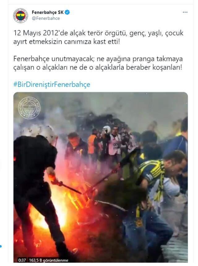 Galatasaray'ın göndermesine Fenerbahçe'den sert yanıt: O gün alçaklarla beraber koşanları unutmayacağız Galatasaray'ın göndermesine Fenerbahçe'den sert yanıt: O gün alçaklarla beraber koşanları unutmayacağız
