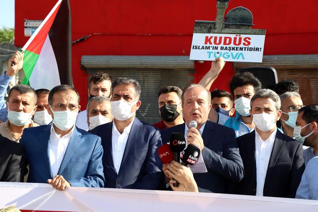 Kahtadaki STK'lardan İsrail'e ortak tepki Kahtadaki STK'lardan İsrail'e ortak tepki
