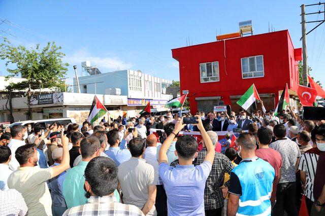 Kahtadaki STK'lardan İsrail'e ortak tepki Kahtadaki STK'lardan İsrail'e ortak tepki