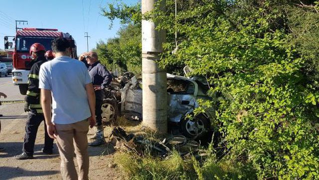 kartepe de otomobil elektrik diregine carpti 14129126 o