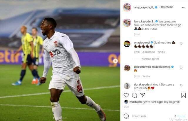 Sivassporlu Kayode'den Fenerbahçe'yi kızdıracak gönderme: Geldik, gördük, fethettik Sivassporlu Kayode'den Fenerbahçe'yi kızdıracak gönderme: Geldik, gördük, fethettik