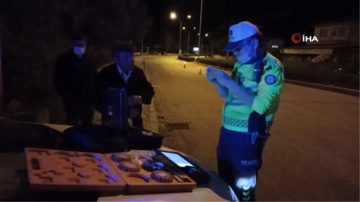 Şuhut'ta trafik ekiplerinden alkol denetimi