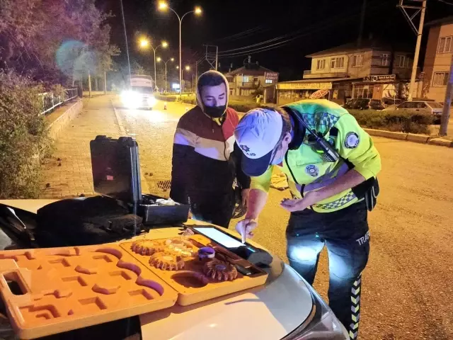 Şuhut'ta trafik ekiplerinden alkol denetimi Şuhut'ta trafik ekiplerinden alkol denetimi