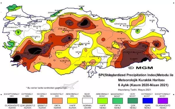Üç bölgede 'olağanüstü' kuraklık Üç bölgede 'olağanüstü' kuraklık