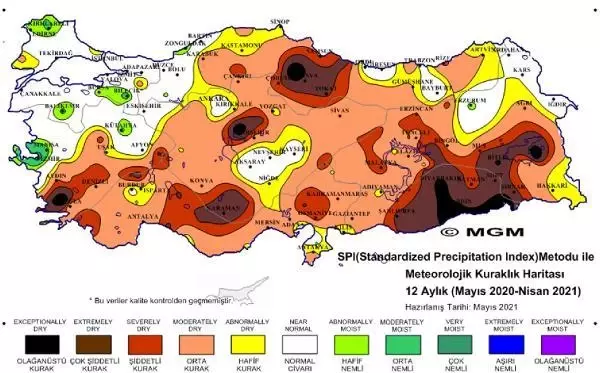 Üç bölgede 'olağanüstü' kuraklık Üç bölgede 'olağanüstü' kuraklık