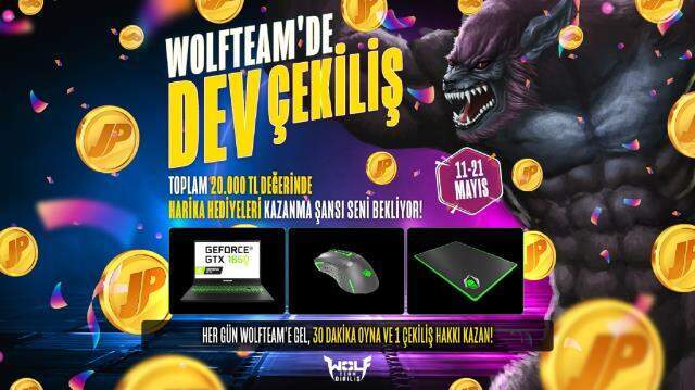 Wolfteam'den oyuncularına 20 bin TL değerinde hediye!