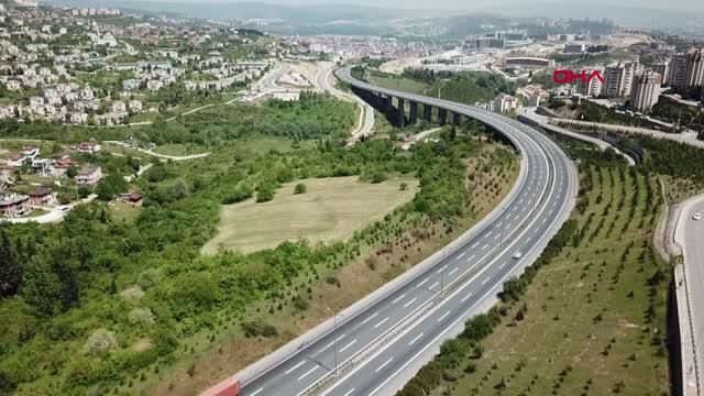 tem otoyolu tam kapanma nedeniyle bos kaldi 3 14130517 o