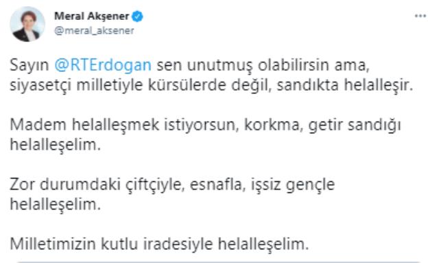 Erdoğan'ın 'helalleşelim' çağrısına muhalefet tek şart sundu! Sanki söz birliği etmişler