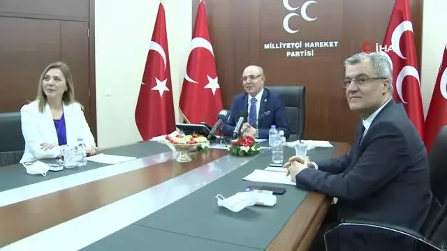 MHP'de partiler arası bayramlaşma video konferans ile yapıldı MHP'de partiler arası bayramlaşma video konferans ile yapıldı