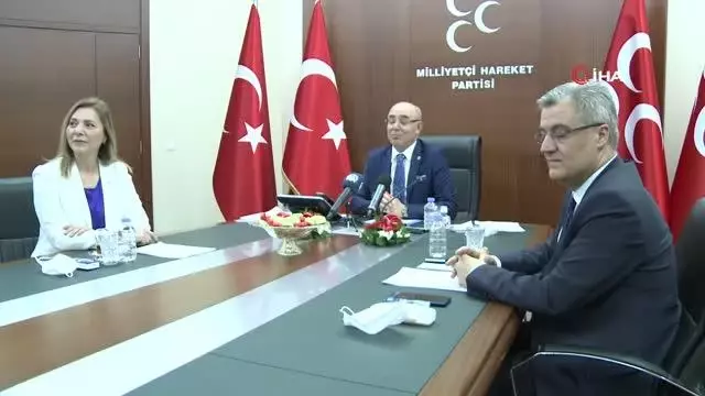 MHP'de partiler arası bayramlaşma video konferans ile yapıldı MHP'de partiler arası bayramlaşma video konferans ile yapıldı