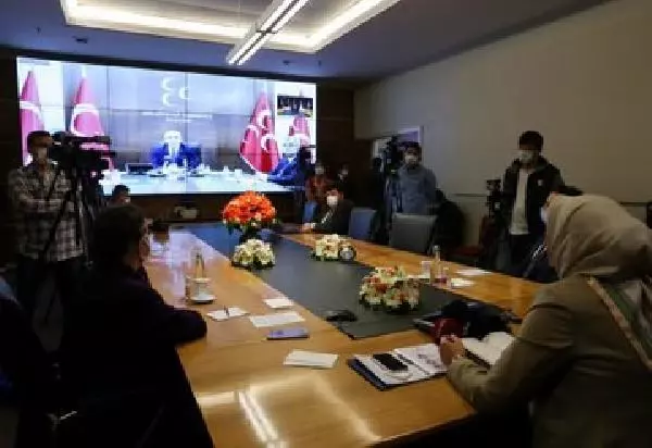 CHP heyetinin siyasi partilerle video konferans aracılığıyla bayramlaşması tamamlandı CHP heyetinin siyasi partilerle video konferans aracılığıyla bayramlaşması tamamlandı