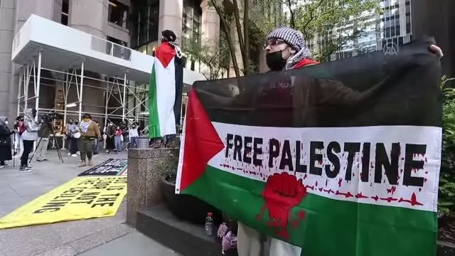 ABD'de Filistin'e destek gösterisi ABD'de Filistin'e destek gösterisi