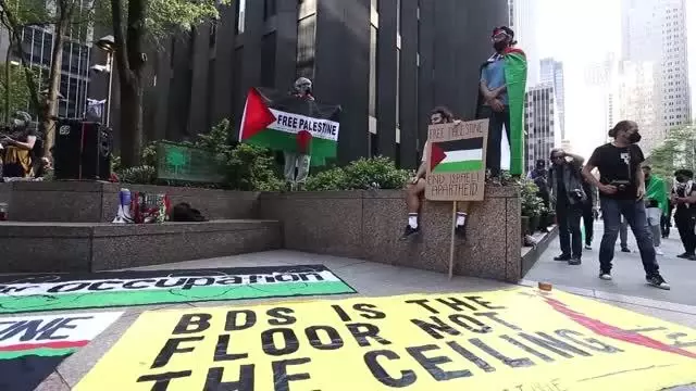 ABD'de Filistin'e destek gösterisi ABD'de Filistin'e destek gösterisi