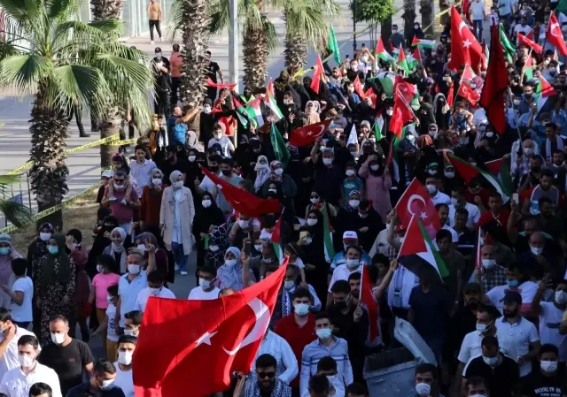 Adana'da STK'lardan İsrail protestosu