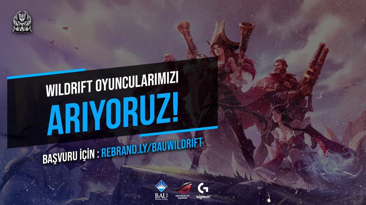 Bahçeşehir Üniversitesi BAU Esports Wild Rift takımı için başvuruları başlattı