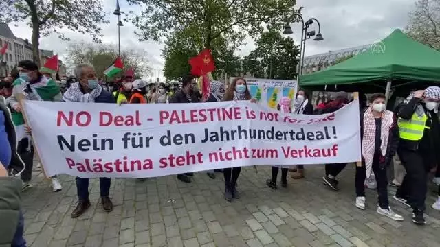 Avrupa ülkelerinde İsrail'in Mescid-i Aksa'ya ve Filistinlilere yönelik saldırıları protesto edildi