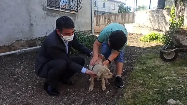 Kandıra Belediye Başkanı Turan'dan hayvansever çocuğa köpek yavrusu sürprizi Kandıra Belediye Başkanı Turan'dan hayvansever çocuğa köpek yavrusu sürprizi