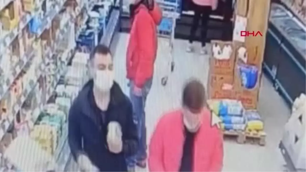 Maltepe'de şarküteriden hırsızlık kamerda