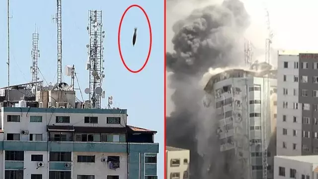 Son dakika! İsrail'in Gazze'deki medya binasını vurma anı kameralara saniye saniye yansıdı Son dakika! İsrail'in Gazze'deki medya binasını vurma anı kameralara saniye saniye yansıdı