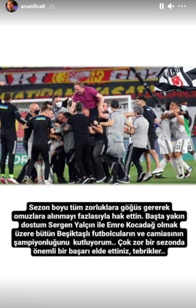 Acun Ilıcalı'dan şampiyonluk sonrası Sergen Yalçın paylaşımı: Omuzlara alınmayı fazlasıyla hak ettin Acun Ilıcalı'dan şampiyonluk sonrası Sergen Yalçın paylaşımı: Omuzlara alınmayı fazlasıyla hak ettin