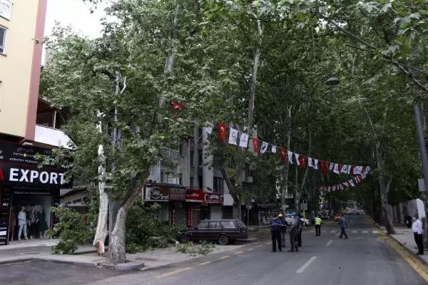 Ankara'da şiddetli rüzgar; ağaçlar devrildi, elektrik telleri koptu Ankara'da şiddetli rüzgar; ağaçlar devrildi, elektrik telleri koptu