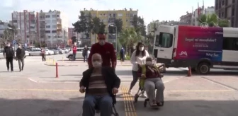 Engelli yaşlı çifte belediye ekiplerinden destek