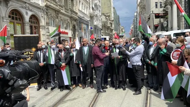 Hukukçular derneği ve İstanbul 2 Nolu barosu Filistin'deki zulmünü kınadı Hukukçular derneği ve İstanbul 2 Nolu barosu Filistin'deki zulmünü kınadı