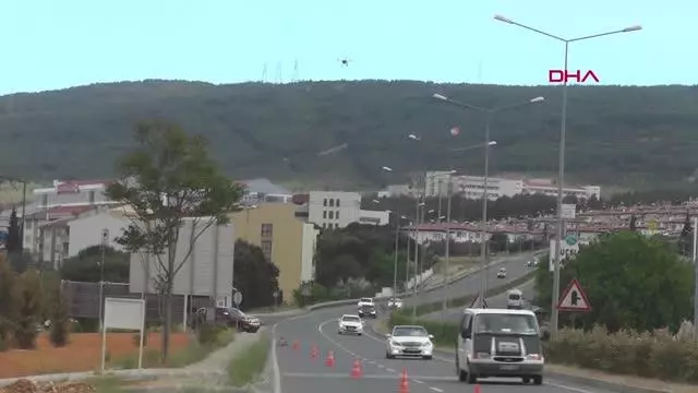 MUĞLA'DA, TRAFİK EKİPLERİNDEN DRONE DESTEKLİ DENETİM MUĞLA'DA, TRAFİK EKİPLERİNDEN DRONE DESTEKLİ DENETİM