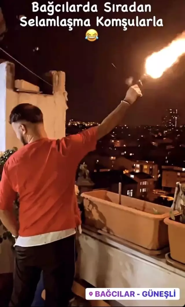 Şampiyonluk kutlamalarında havaya ateş açan maganda yakalandı Şampiyonluk kutlamalarında havaya ateş açan maganda yakalandı
