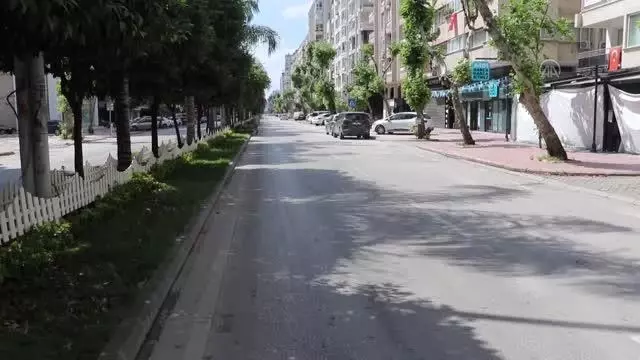 Tam kapanmada cadde ve sokaklarda sessizlik hakim Tam kapanmada cadde ve sokaklarda sessizlik hakim