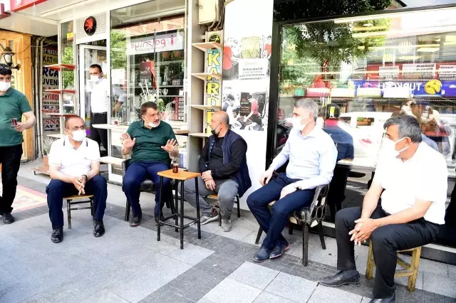Vali Baruş ve Başkan Gürkan'dan esnafa ziyaret Vali Baruş ve Başkan Gürkan'dan esnafa ziyaret