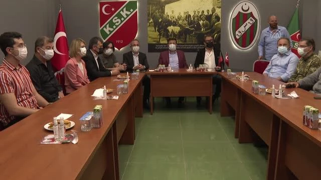 AK Parti Genel Başkan Yardımcısı Hamza Dağ'dan Karşıyaka Spor Kulübüne ziyaret