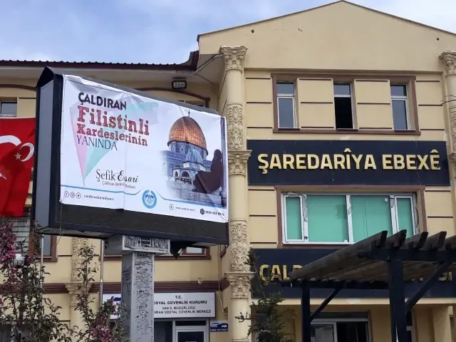 Çaldıran'dan Filistin'e destek Çaldıran'dan Filistin'e destek