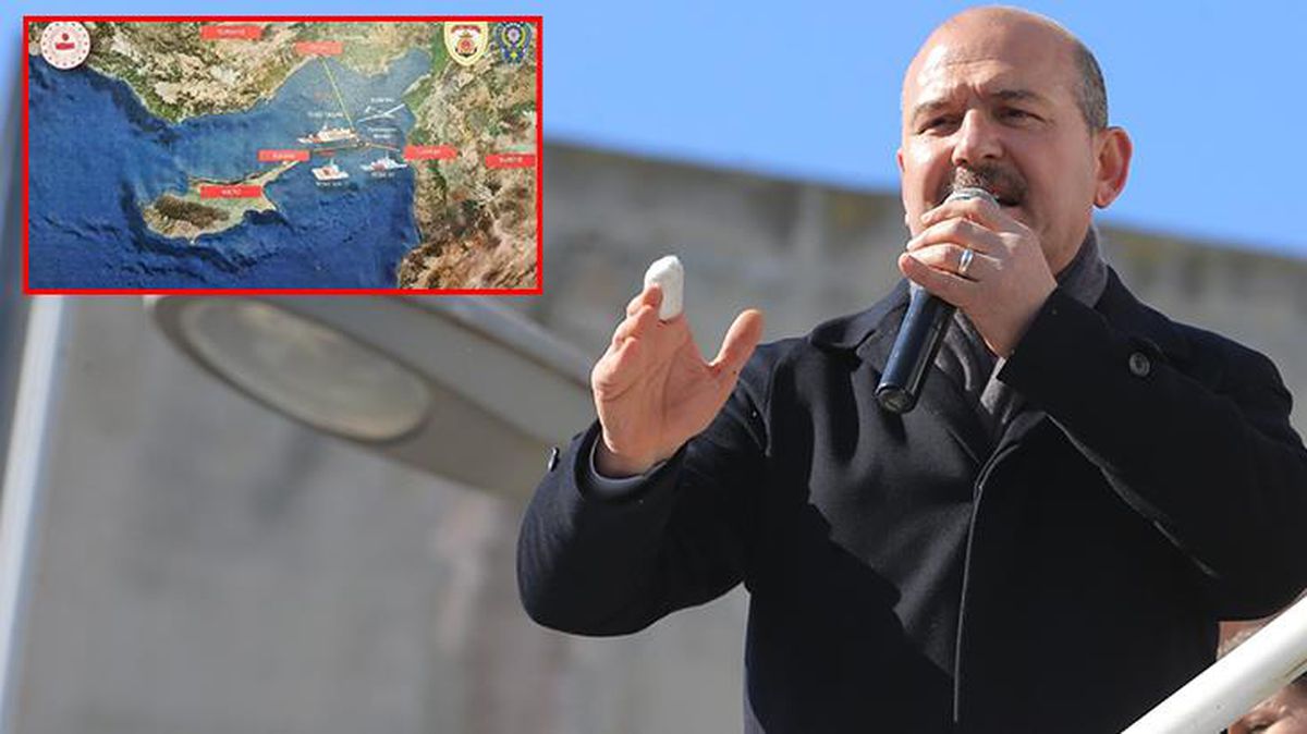 Soylu, 'Büyük başarıya imza atıldı' diyerek duyurdu: Suriye açıklarında 1,5 tonun üzerinde esrar ele geçirildi